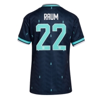 Camiseta Alemania David Raum #22 Segunda Equipación Replica Mundial 2026 para mujer mangas cortas